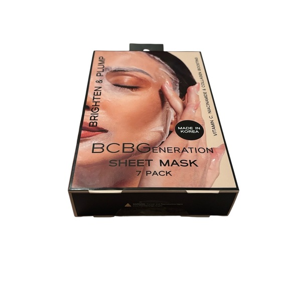 BCBGeneration | Box of 7 Sheet Masks Brighten & Plump Made in Korea Collagen NWT - Picture 13 of 13